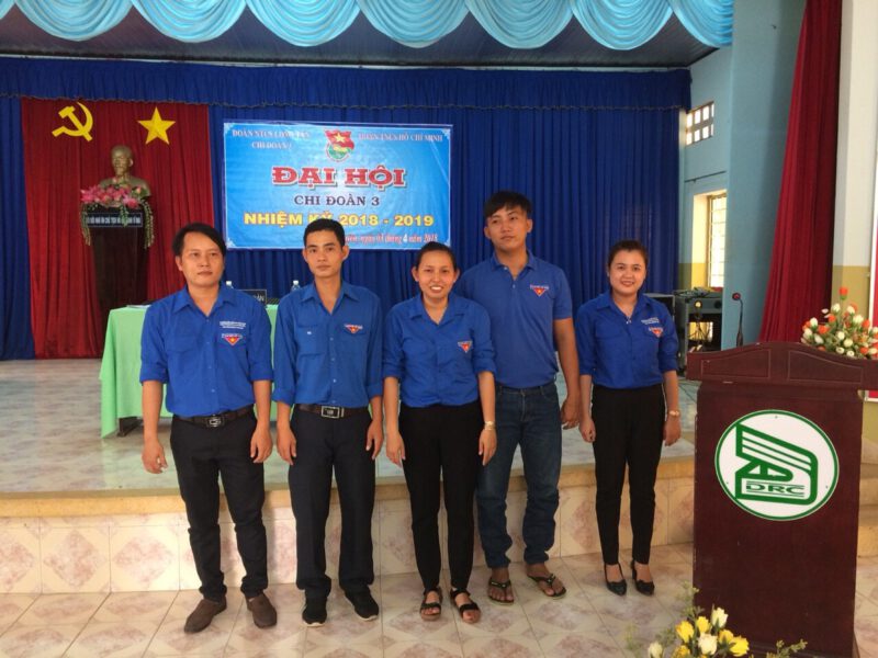 Đoàn Nông trường cao su Long Tân tổ chức thành công Đại hội Chi Đoàn nhiệm kỳ 2018 – 2019