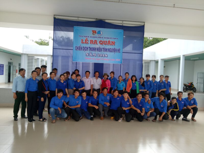 Đoàn thanh niên Nông trường Thanh An phối hợp tổ chức ra quân chiến dịch thanh niên tình nguyện hè năm 2018