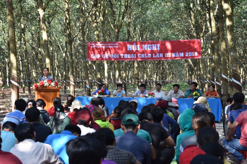 Nông trường cao su Minh Thạnh tổ chức Hội nghị gặp gỡ người lao động lần thứ III - năm 2018