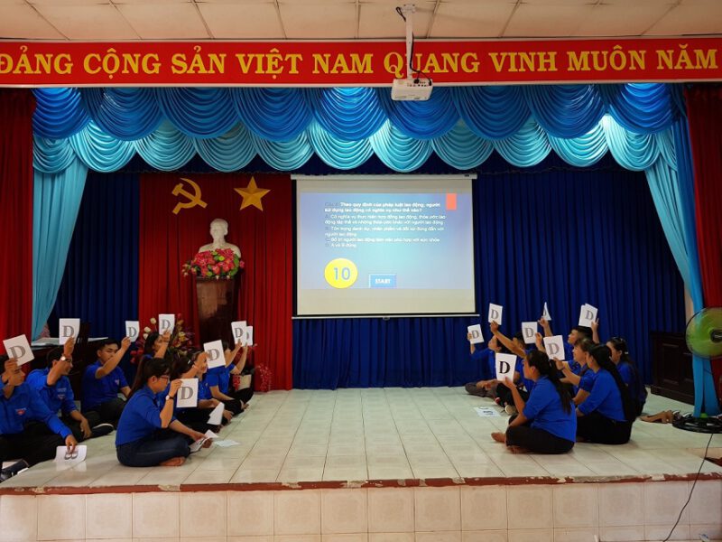 Đoàn Thanh niên Nông trường cao su An Lập tổ chức Hội thi Thanh niên với pháp luật năm 2019.