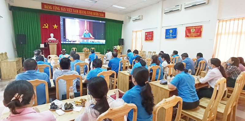 Công đoàn Cao su Việt Nam giao ban trực tuyến công tác quản lý sử dụng tài chính Công đoàn