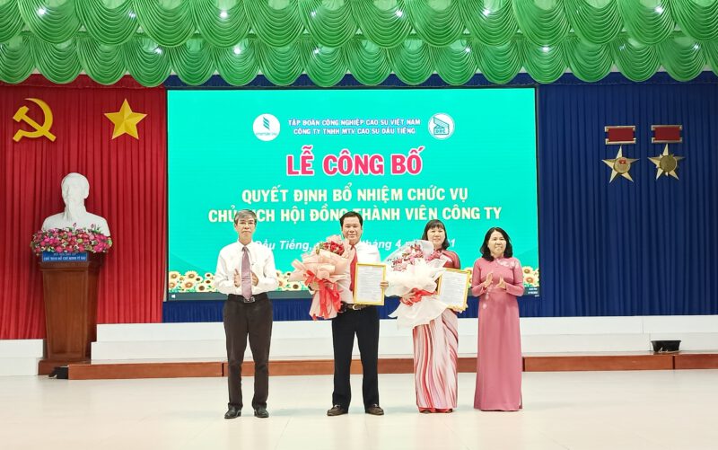 Bà Huỳnh Thị Cẩm Hồng giữ chức vụ chủ tịch Hội đồng Thành viên Công ty Cao su Dầu Tiếng