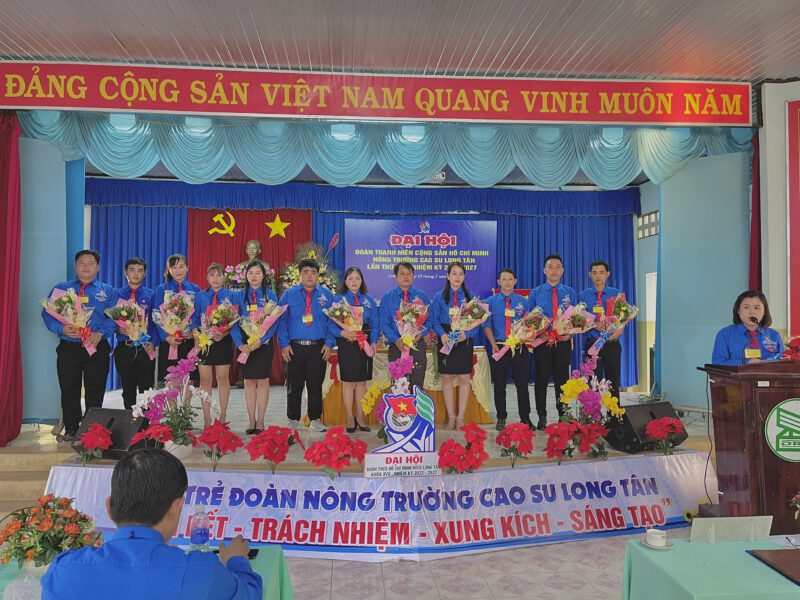 Đoàn Thanh niên Nông trường cao su Long Tân tổ chức Đại hội Đoàn TNCS Hồ Chí Minh lần thứ XVII, nhiệm kỳ 2022 - 2027