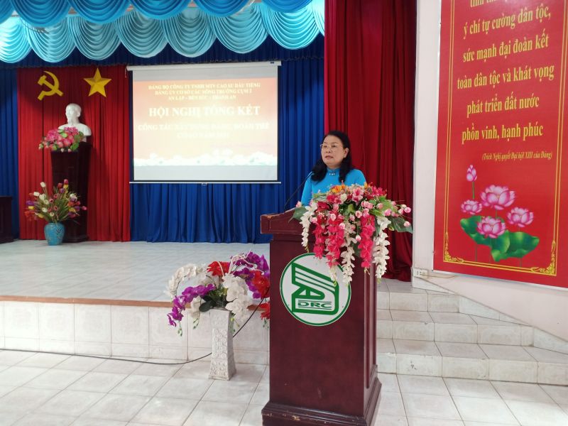 Đảng ủy Cụm số 2 Nông trường Bến Súc, Thanh An, An Lập hoàn thành xuất sắc nhiệm vụ chính trị năm 2021