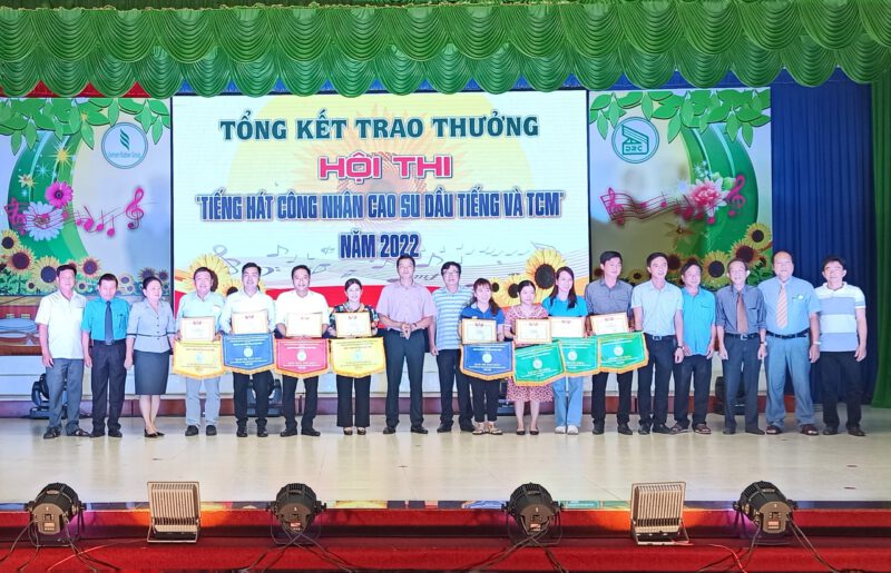 Nông trường Cao su Thanh An xuất sắc đạt giải nhất Hội thi Tiếng hát Công nhân Cao su Dầu Tiếng và tuyên truyền ca khúc cách mạng năm 2022