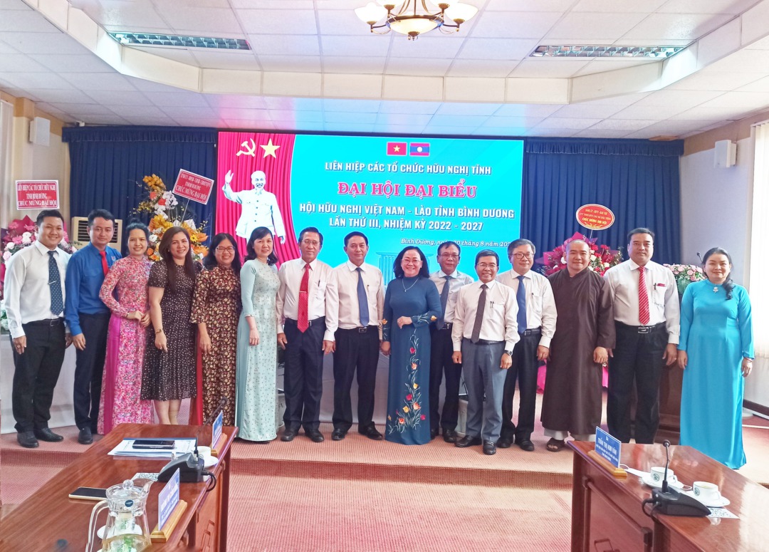 Đại hội lần thứ III Hội hữu nghị Việt Nam - Lào tỉnh Bình Dương, nhiệm kỳ 2022 - 2027