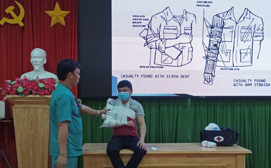 Công ty TNHH MTV Cao su Dầu Tiếng tập huấn sơ cấp cứu tai nạn lao động cho lực lượng an toàn vệ sinh viên