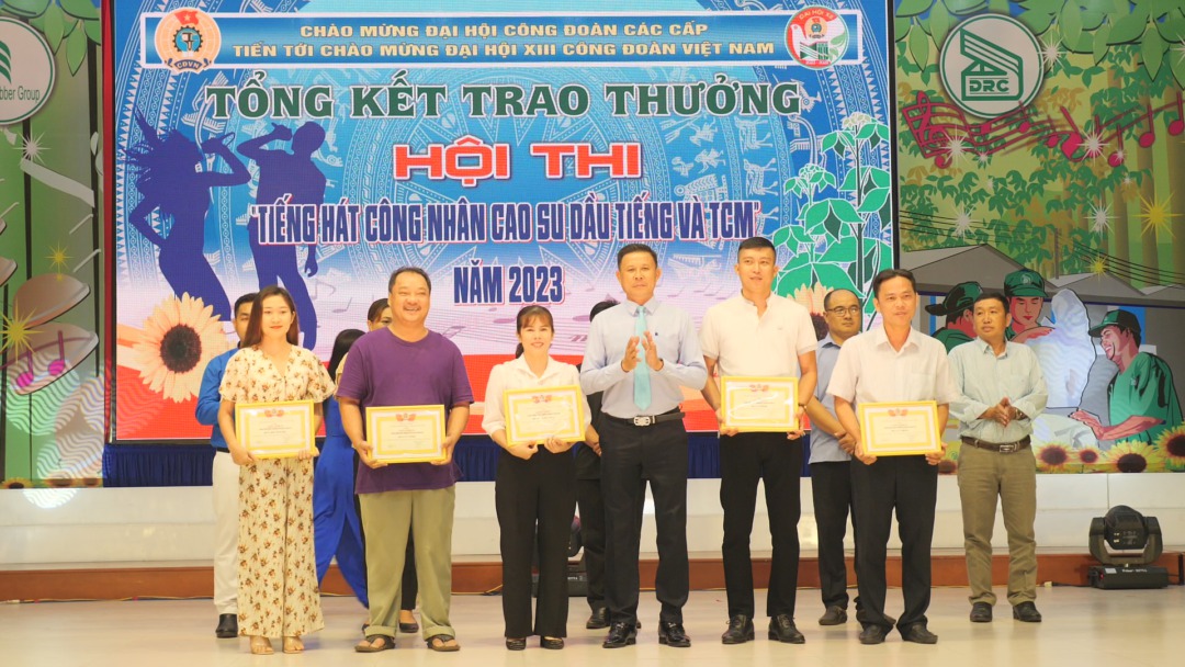 Nông trường Cao su Minh Hòa đạt giải nhất Hội thi “Tiếng hát Công nhân Cao su Dầu Tiếng và TCM năm 2023”