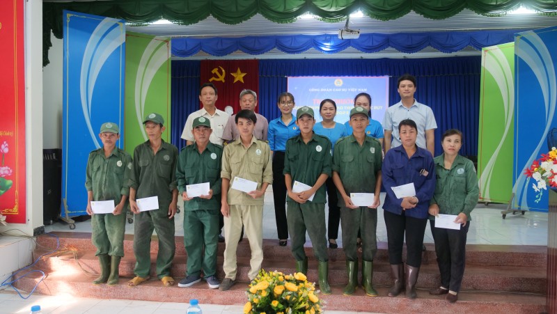 Cao su Dầu Tiếng, Công đoàn Cao su Việt Nam khen thưởng, động viên phong trào thi đua nước rút 3 tháng cuối năm 2023