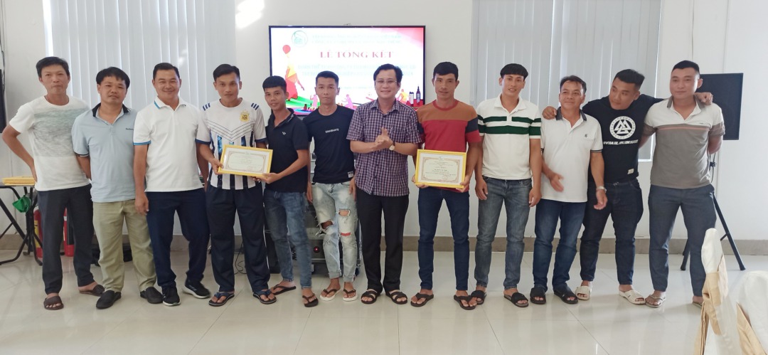 Cao su Dầu Tiếng trao giải đoàn vận động viên tham gia hội thao Tập đoàn Công nghiệp Cao su Việt Nam năm 2024