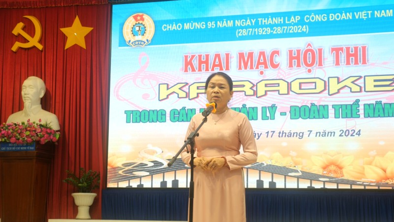 Hội thi tiếng hát karaoke cán bộ quản lý và đoàn thể công ty năm 2024